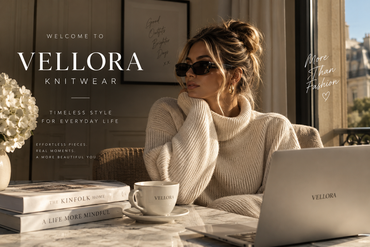 Welcome to VELLORA KNITWEAR: Timeless Style for Everyday Life
