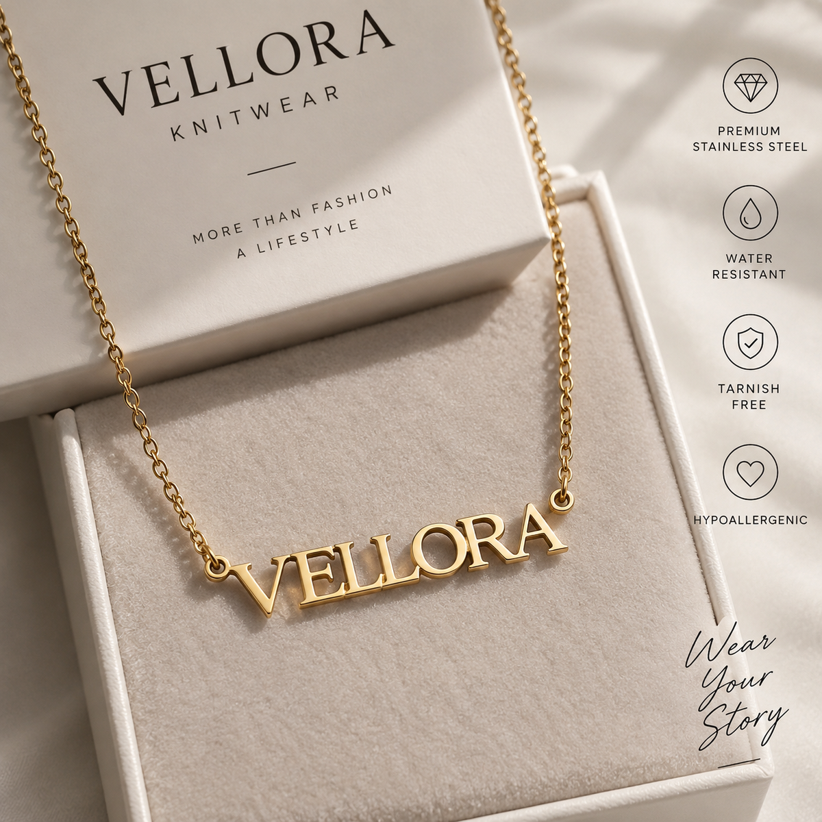 VELLORA Stainless Steel Necklace