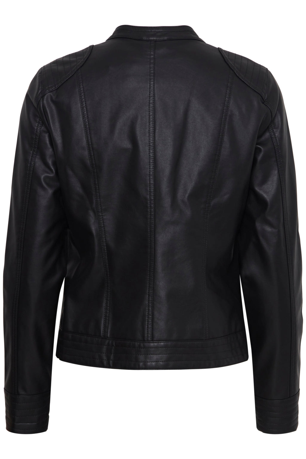 VELLORA KNITWEAR Acom Faux Leather Jacket