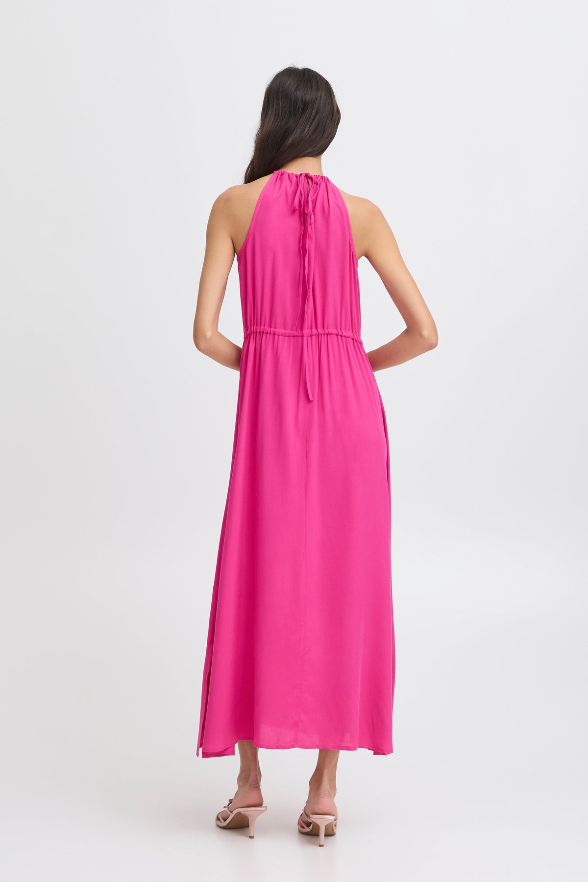 VELLORA KNITWEAR Gigi Summer Sleeveless Tie Waist Maxi Dress