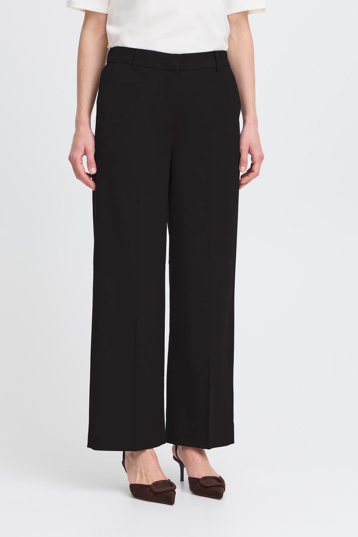 VELLORA KNITWEAR danta Wide Leg Crop Trousers