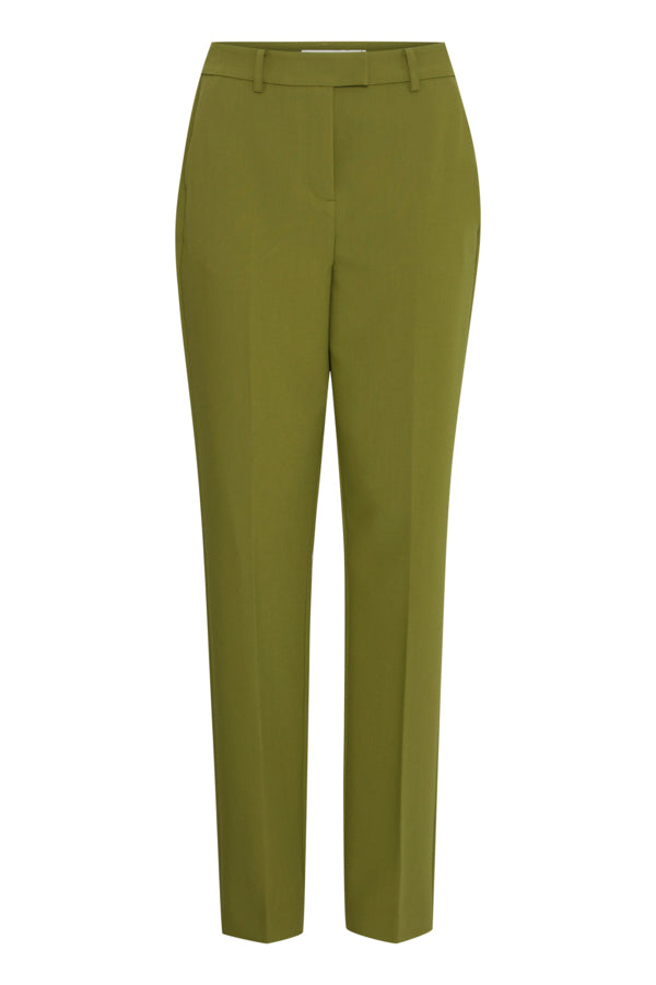 VELLORA KNITWEAR Denoa Slim Leg Trousers - Green