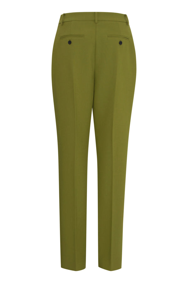 VELLORA KNITWEAR Denoa Slim Leg Trousers - Green