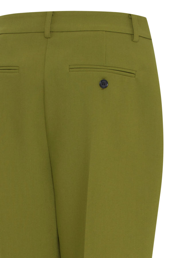 VELLORA KNITWEAR Denoa Slim Leg Trousers - Green