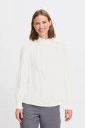 VELLORA KNITWEAR Fenja Frill Front Blouse