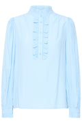 VELLORA KNITWEAR Fenja Frill Front Blouse