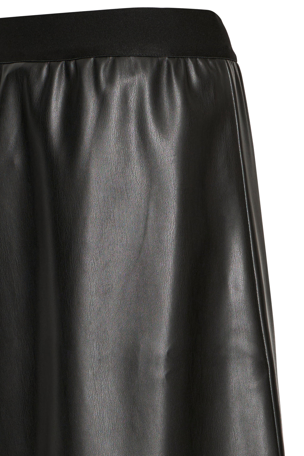 VELLORA KNITWEAR Densio Faux Leather Lasercut Skirt