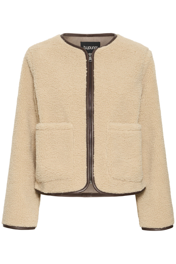 VELLORA KNITWEAR Asanna Teddy Faux Shearling Jacket