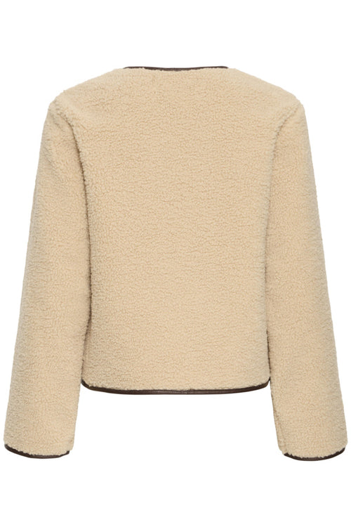 VELLORA KNITWEAR Asanna Teddy Faux Shearling Jacket