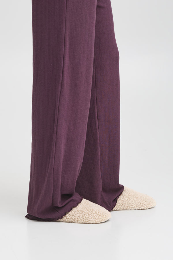VELLORA KNITWEAR Faux Shearling Slippers - Mushroom Taupe