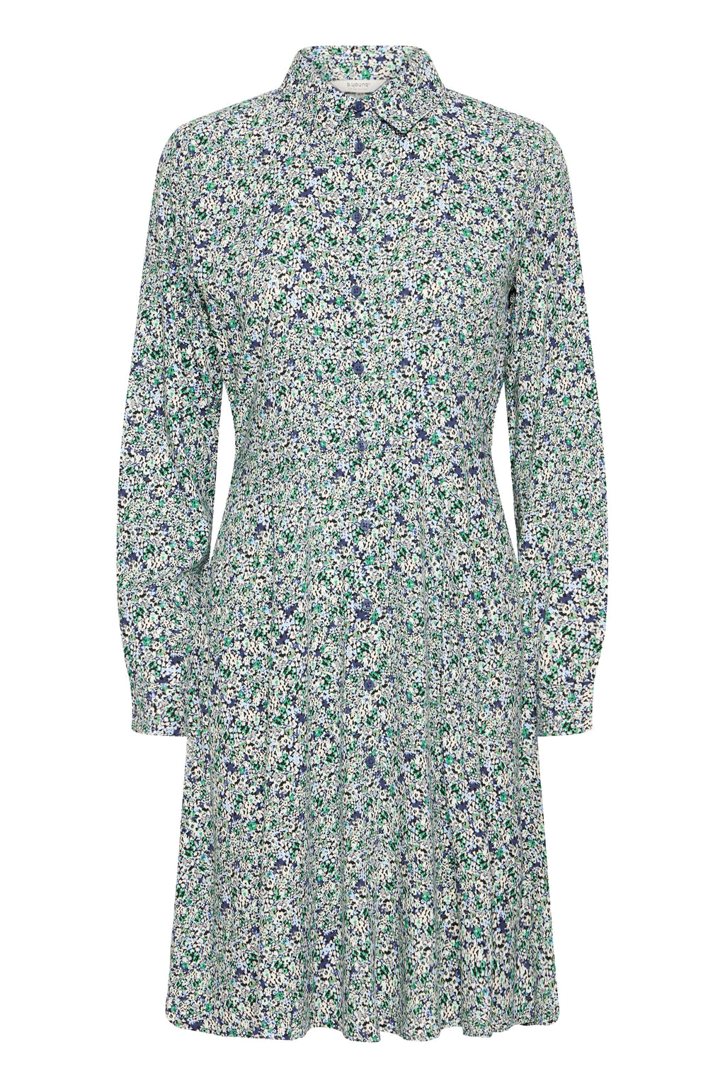 VELLORA KNITWEAR Gabria Floral Button Front Dress