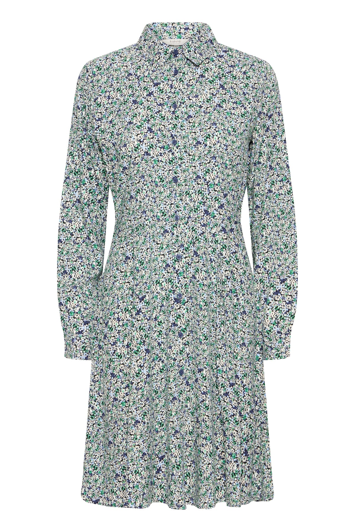 VELLORA KNITWEAR Gabria Floral Button Front Dress