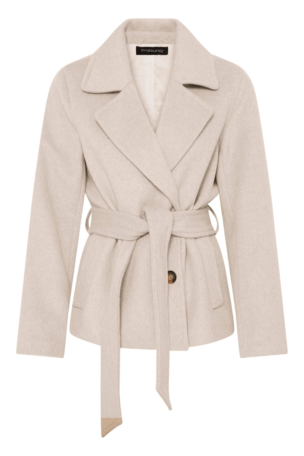 VELLORA KNITWEAR Bijou Wool Blend Belted Jacket