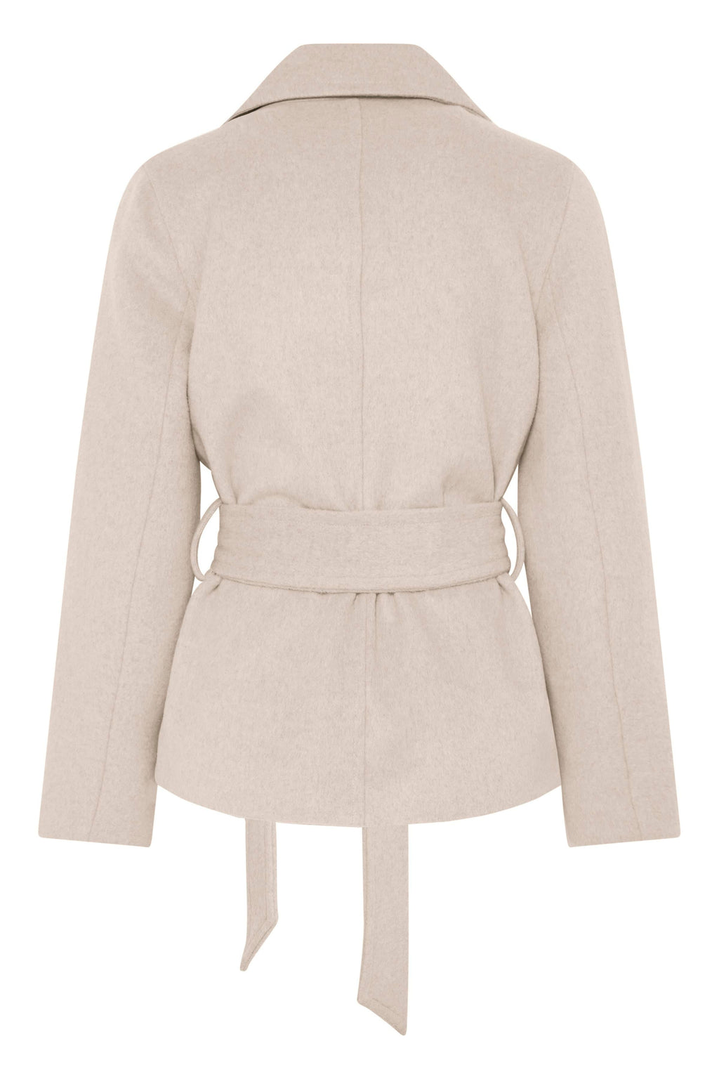 VELLORA KNITWEAR Bijou Wool Blend Belted Jacket