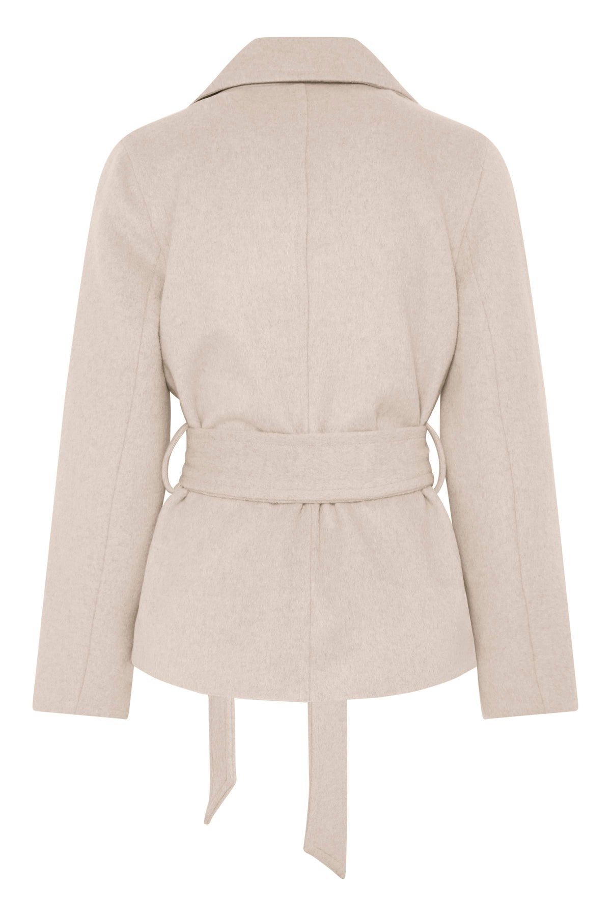 VELLORA KNITWEAR Bijou Wool Blend Belted Jacket