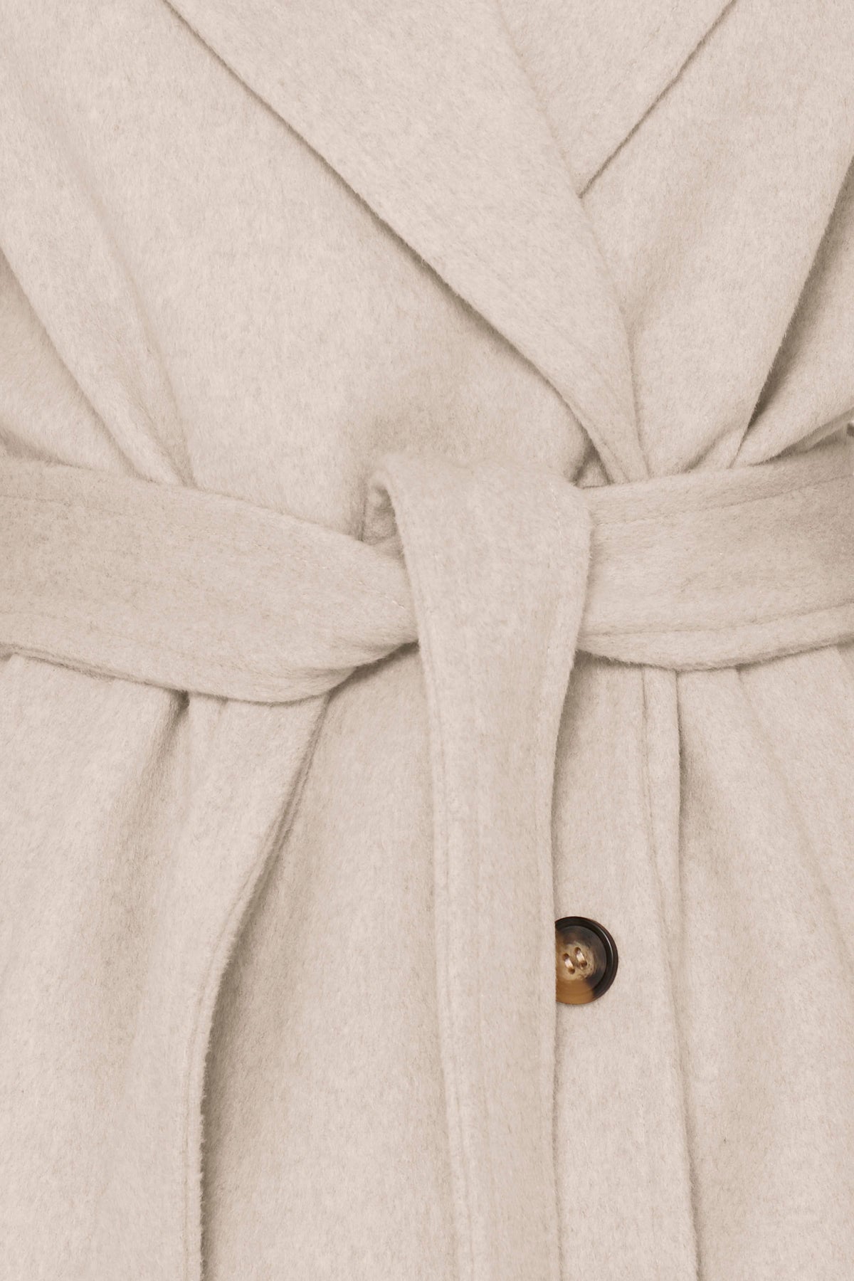 VELLORA KNITWEAR Bijou Wool Blend Belted Jacket