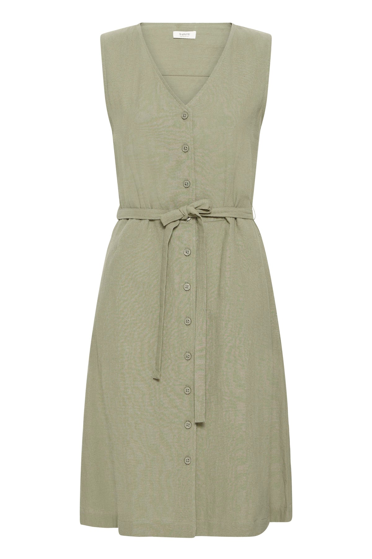 VELLORA KNITWEAR Ellana Sleeveless Button Through Midi Dress
