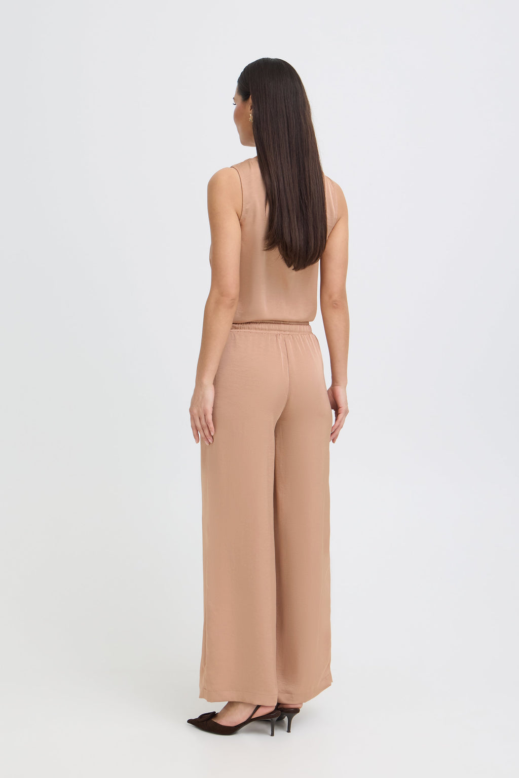 VELLORA KNITWEAR Dacanna Satin Drawstring Trousers