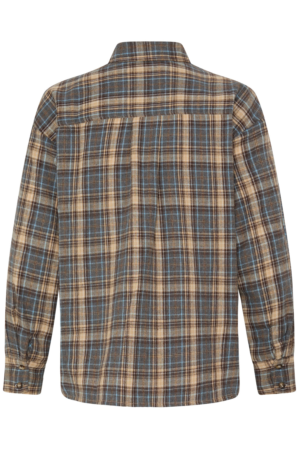 VELLORA KNITWEAR Fabrice Flannel Plaid Check Shirt