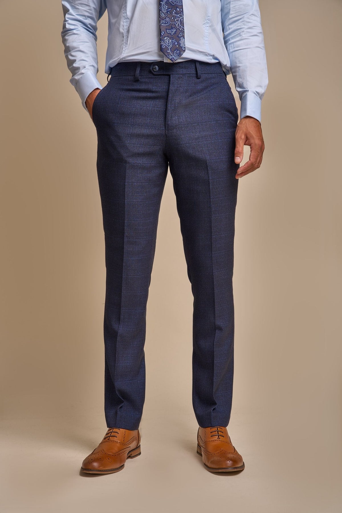 VELLORA KNITWEAR CARIDI - Navy Three Piece Suit