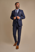 VELLORA KNITWEAR CARIDI - Navy Three Piece Suit