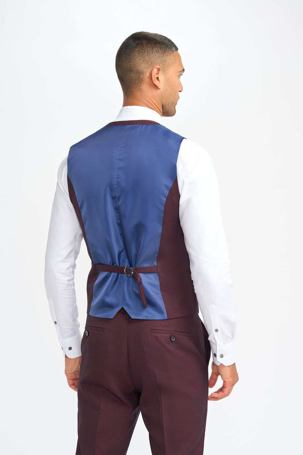 VELLORA KNITWEAR Caridi - Wine  Waistcoat