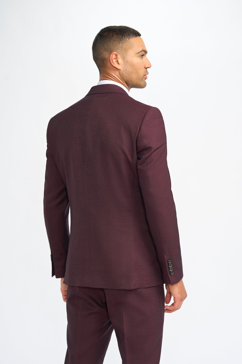 VELLORA KNITWEAR Caridi - Wine Blazer