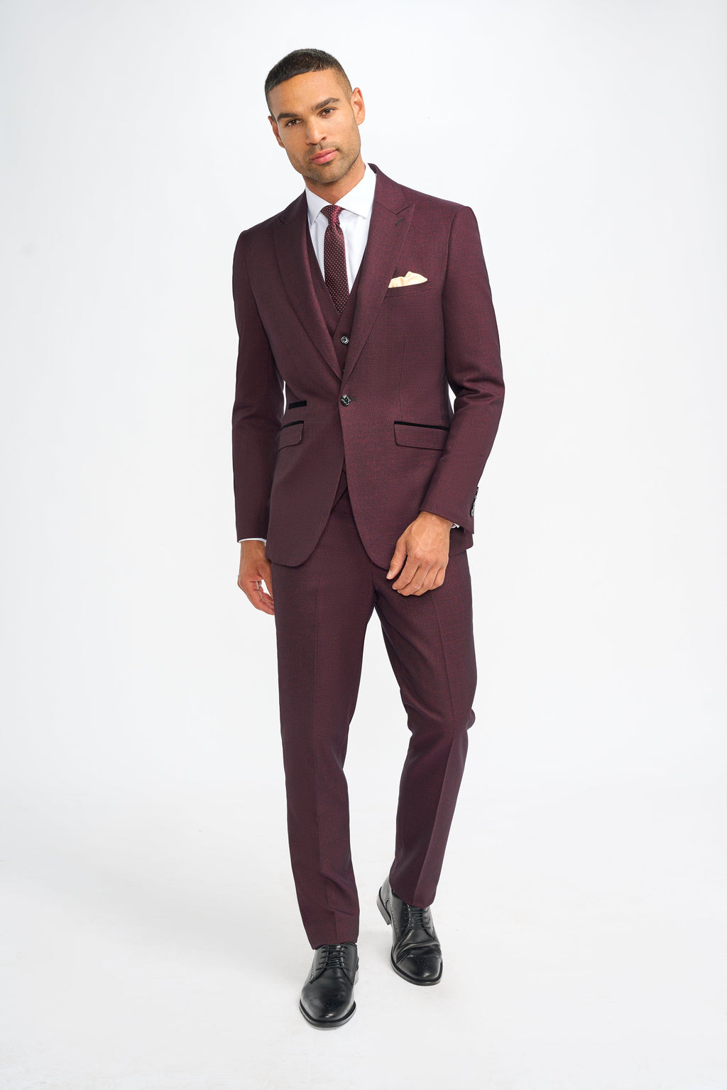 VELLORA KNITWEAR Caridi - Wine Blazer