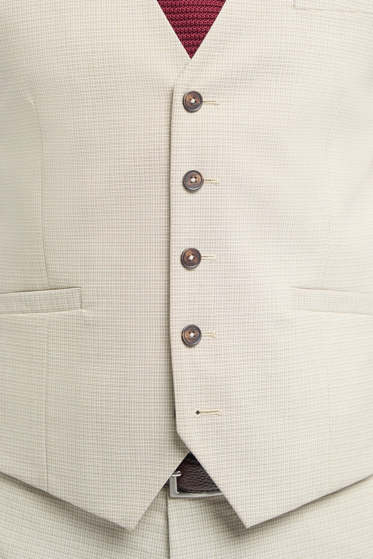 VELLORA KNITWEAR Hampton - Beige Waistcoat