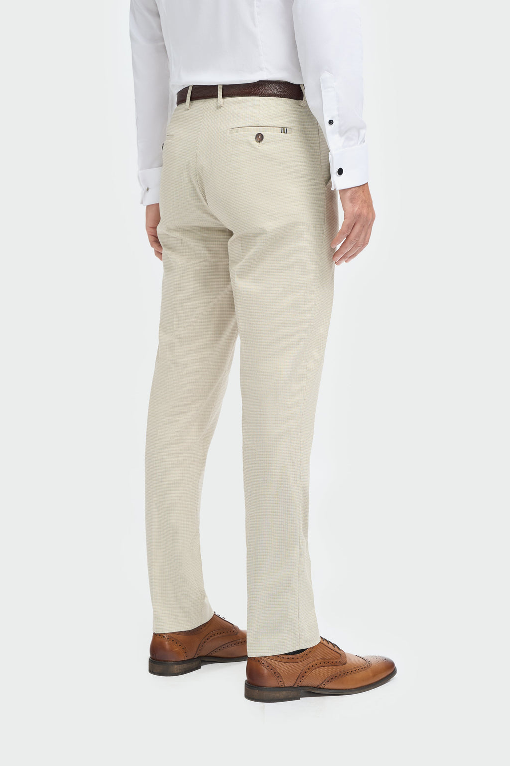 VELLORA KNITWEAR Hampton - Beige Trousers