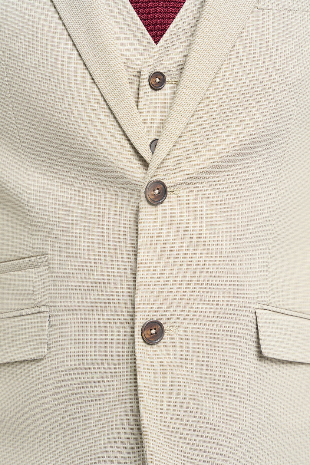 VELLORA KNITWEAR Hampton - Beige Three Piece Suit