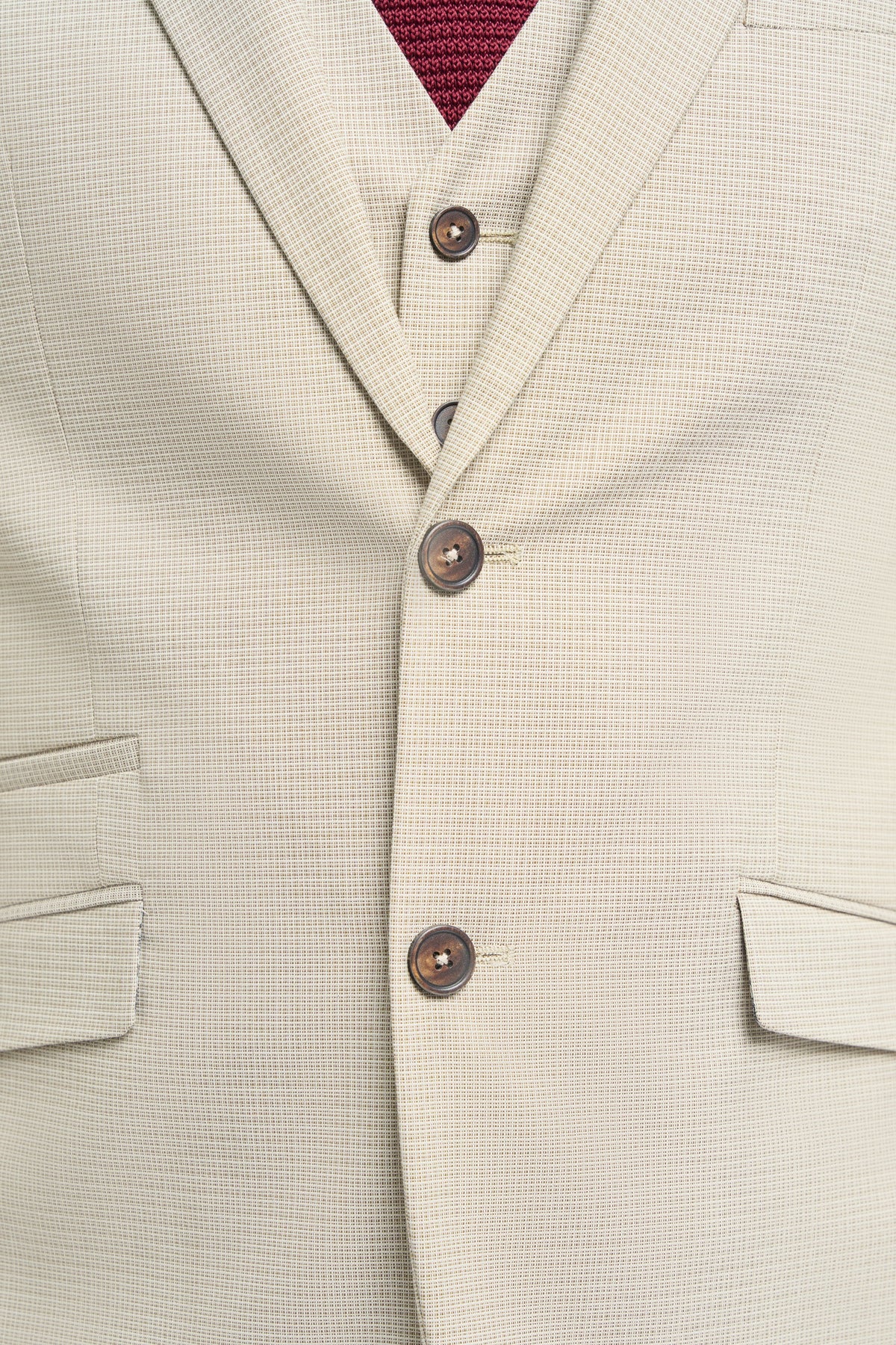 VELLORA KNITWEAR Hampton - Beige Three Piece Suit
