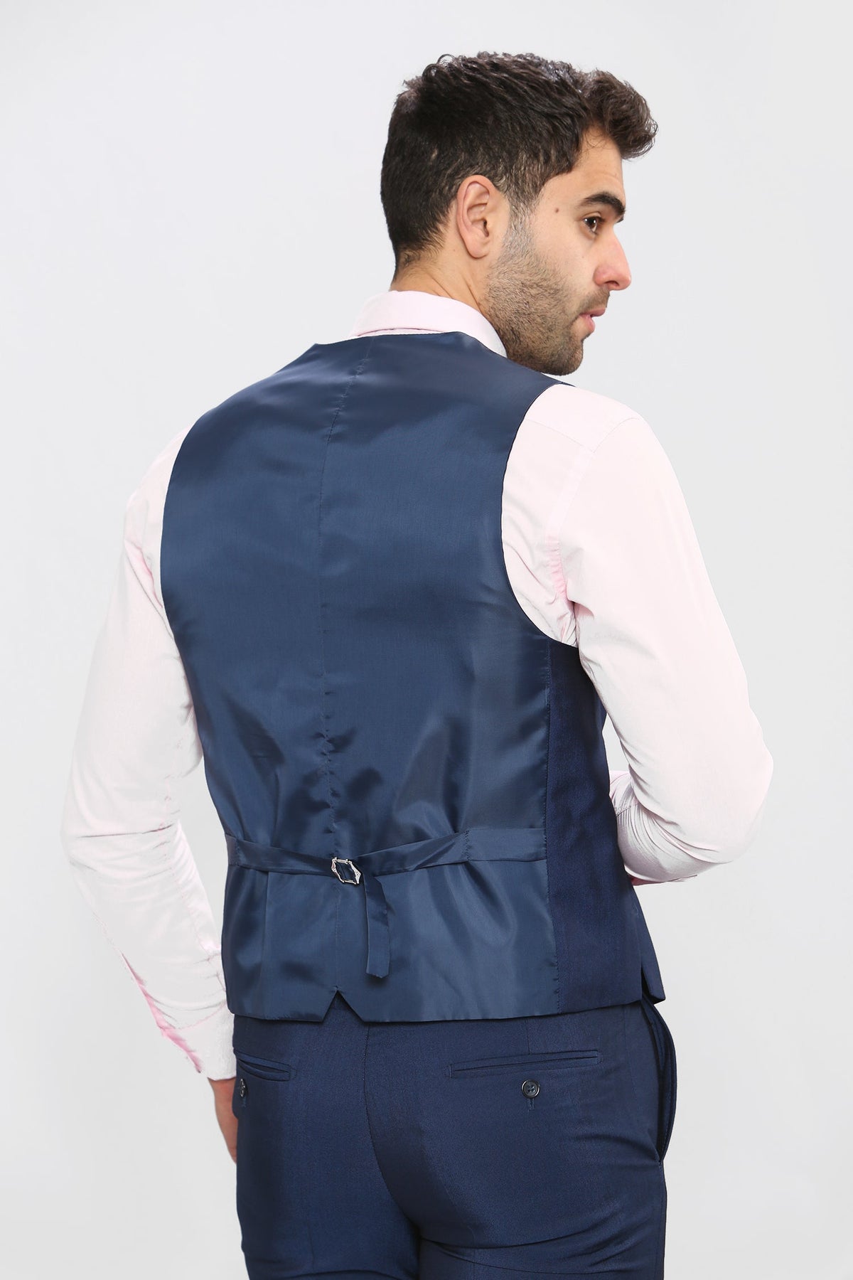 VELLORA KNITWEAR FORD - Blue Waistcoat