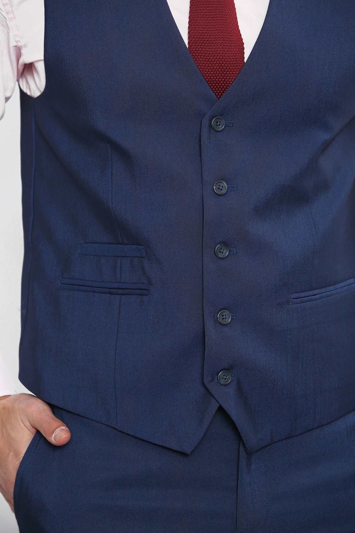 VELLORA KNITWEAR FORD - Blue Waistcoat