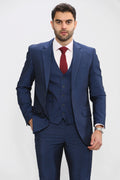 VELLORA KNITWEAR FORD - Blue Three Piece Suit