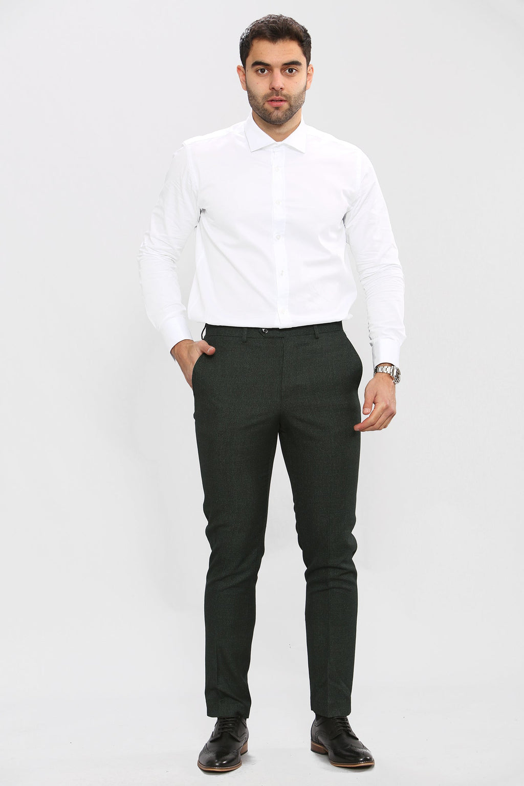 VELLORA KNITWEAR CARIDI - Olive Trouser