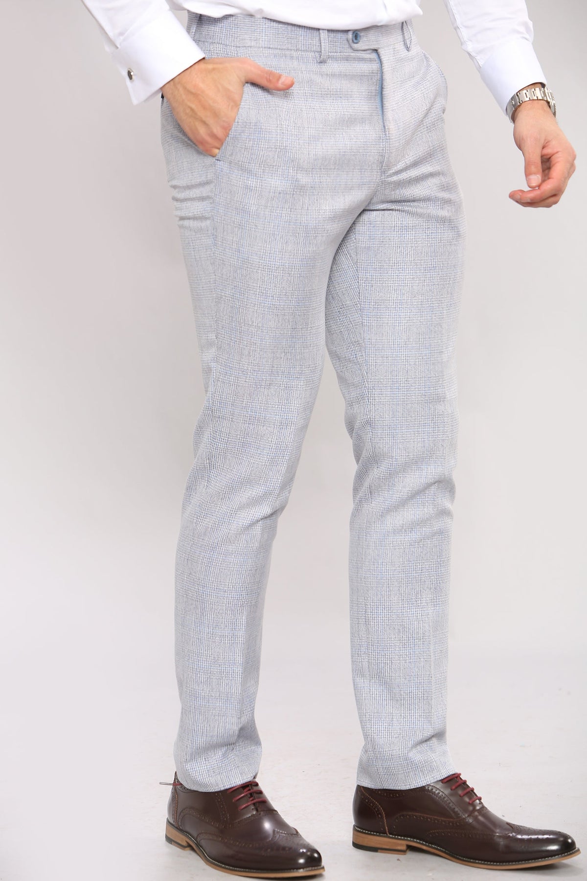 VELLORA KNITWEAR CARIDI - Sky Trouser