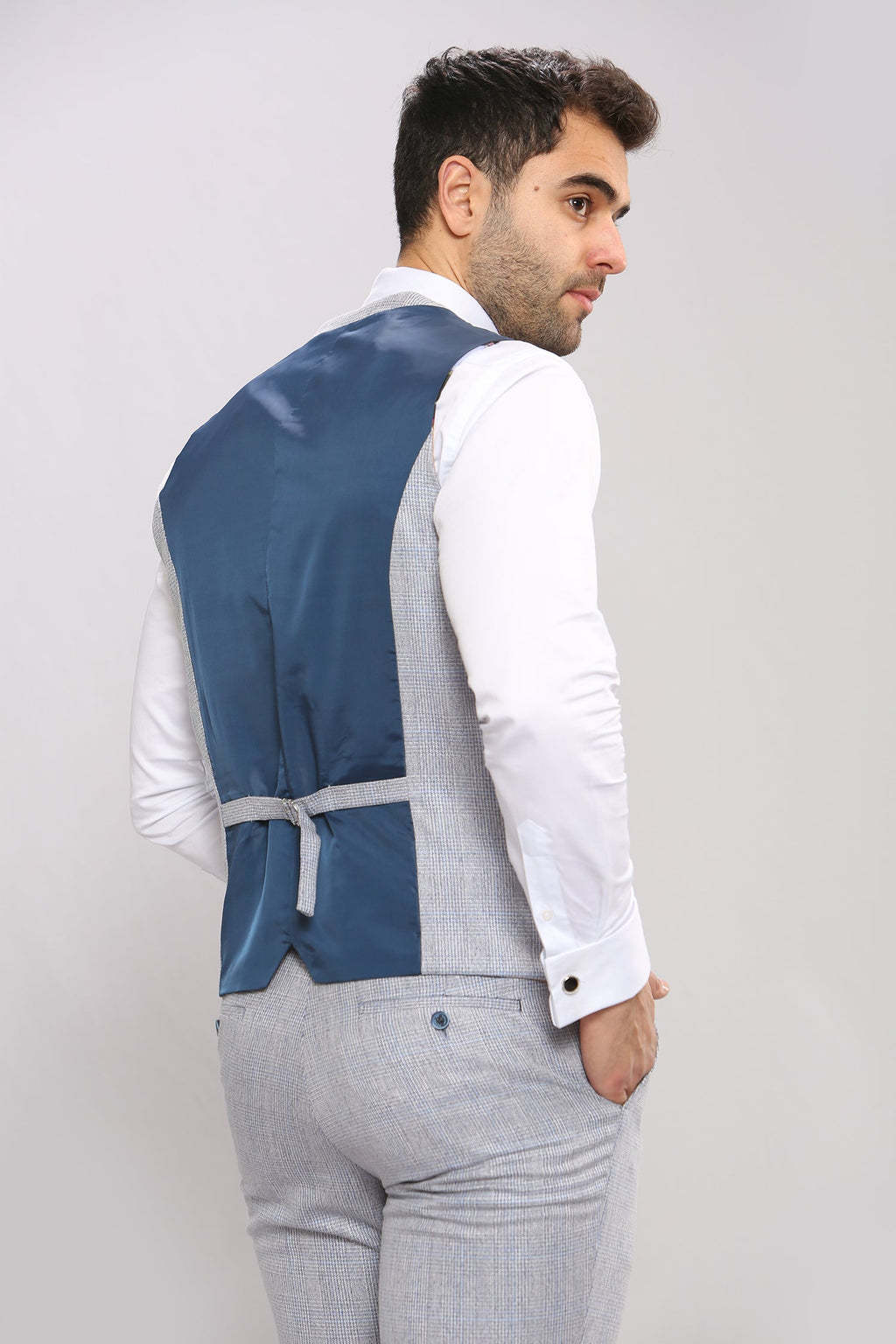 VELLORA KNITWEAR CARIDI - Sky Waistcoat
